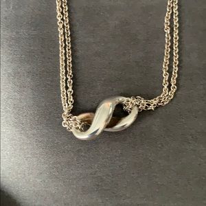 Tiffany Infinity Pendant 16” STERLING - like new